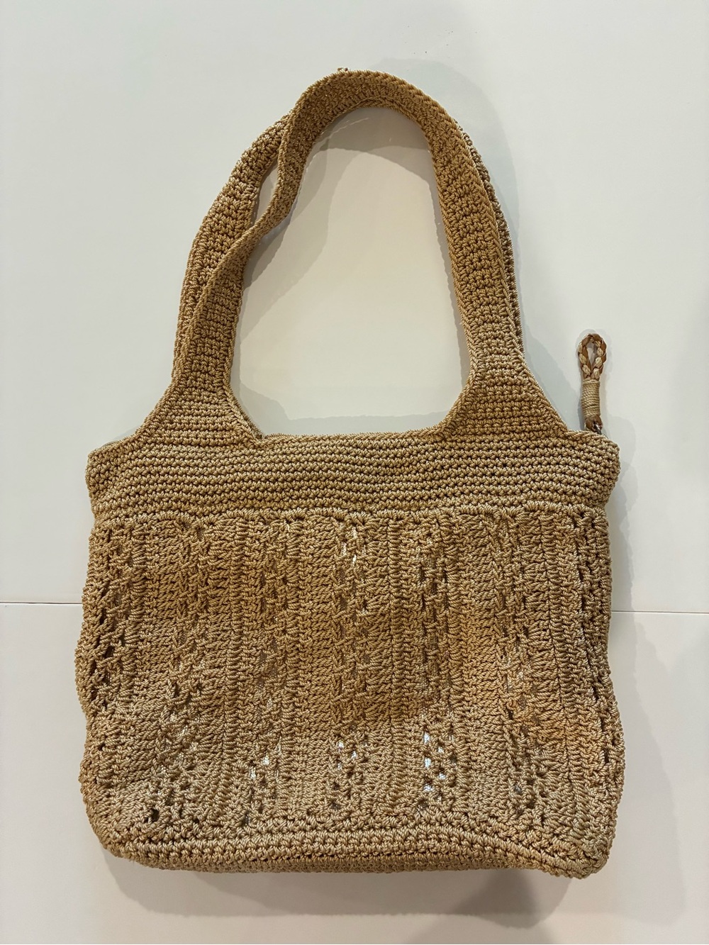 The Sak woven tote bag in tan
